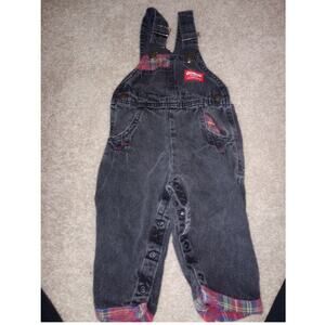 2/$25 Vintage Oshkosh Overalls Unisex Plaid Toddler 2T